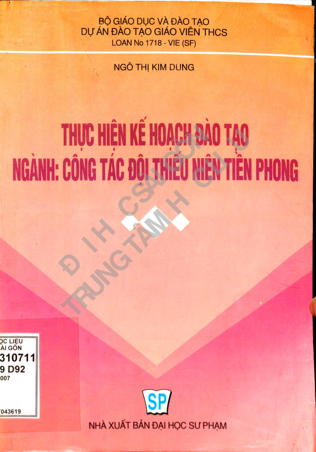 Thực hiện kế hoạch đào tạo ngành: công tác đội thiếu niên tiền phong  