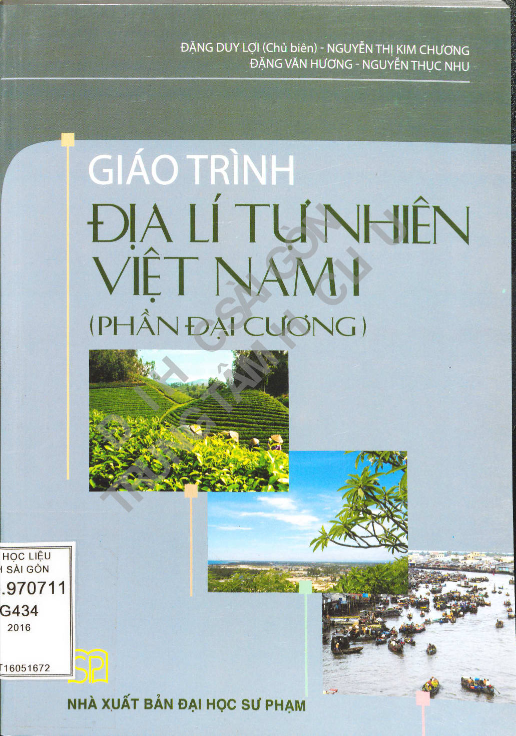 Giáo trình địa lí tự nhiên Việt Nam 1  