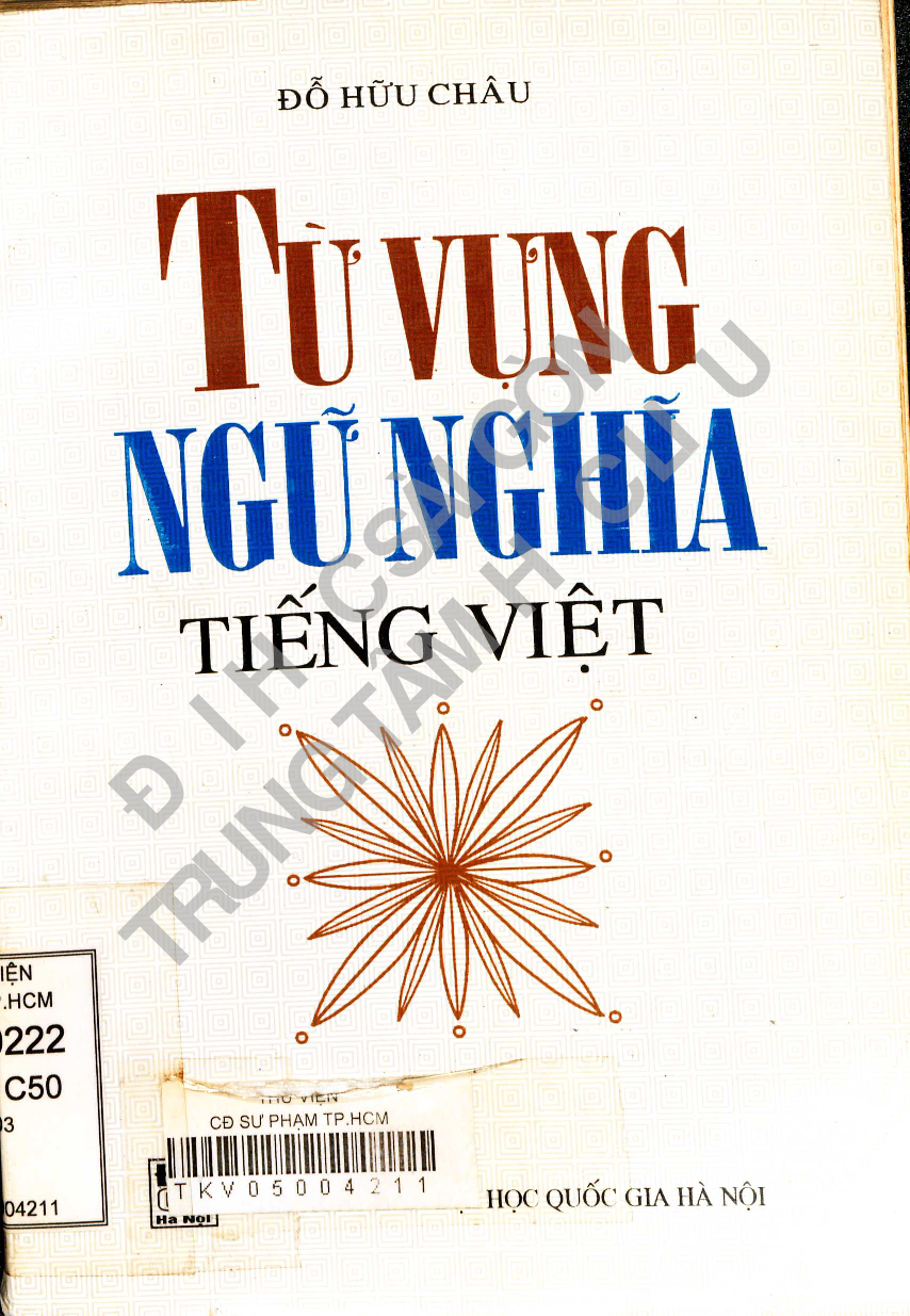 Từ vựng-Ngữ nghĩa Tiếng Việt  