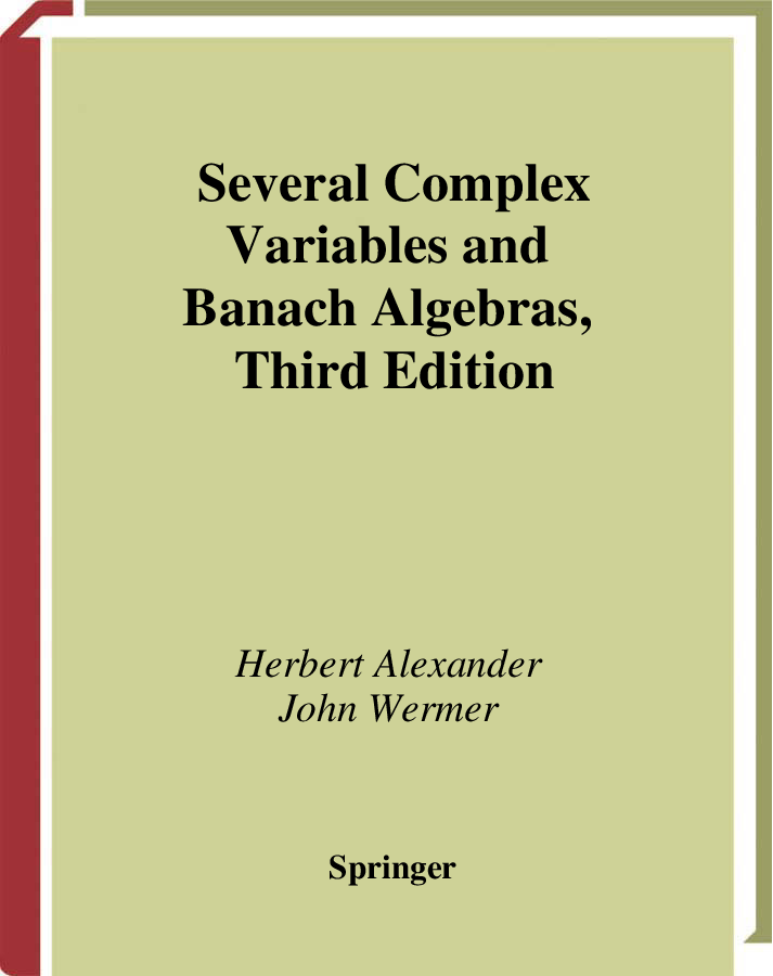 Serveral complex variables and Banach algebras  