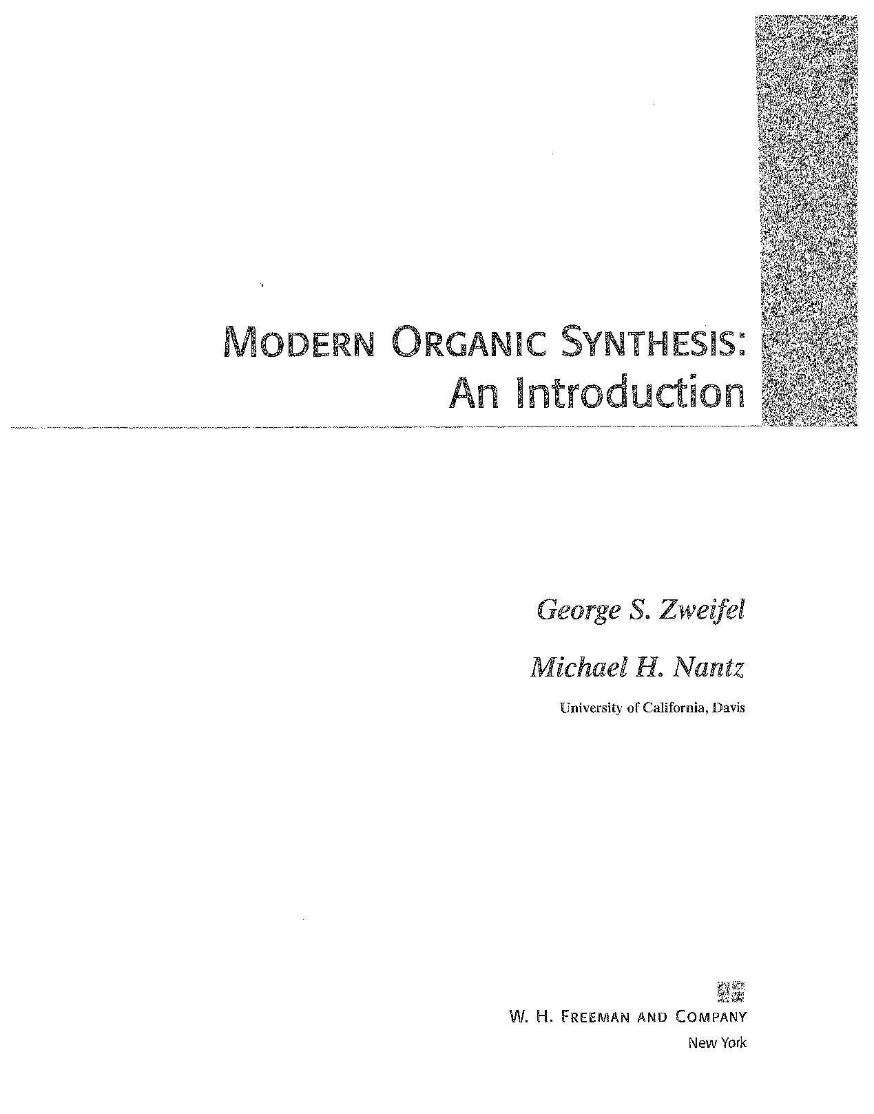 Modern organic synthesis  