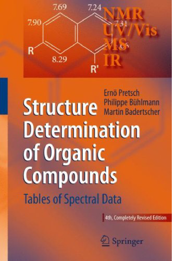 Structure determination of organic compounds  