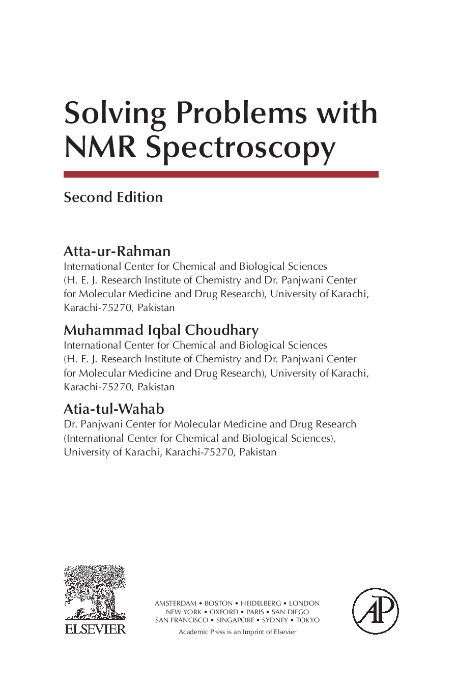 Solving Problems with NMR Spectroscopy  