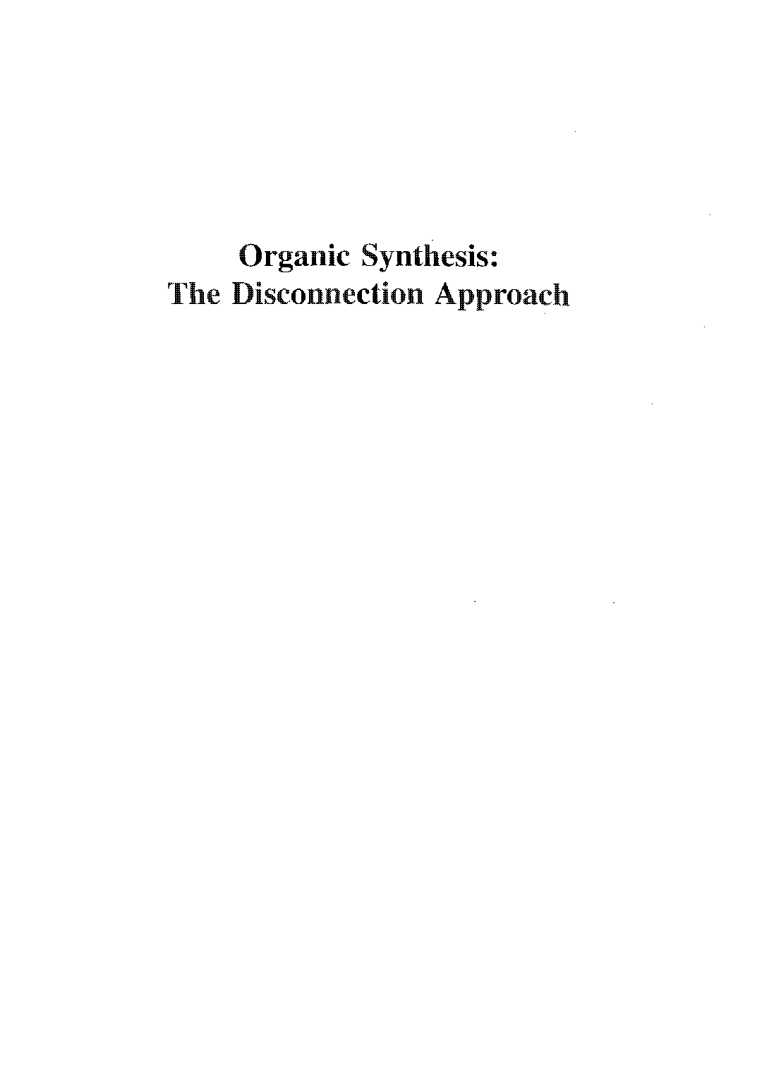 Organic synthesis  