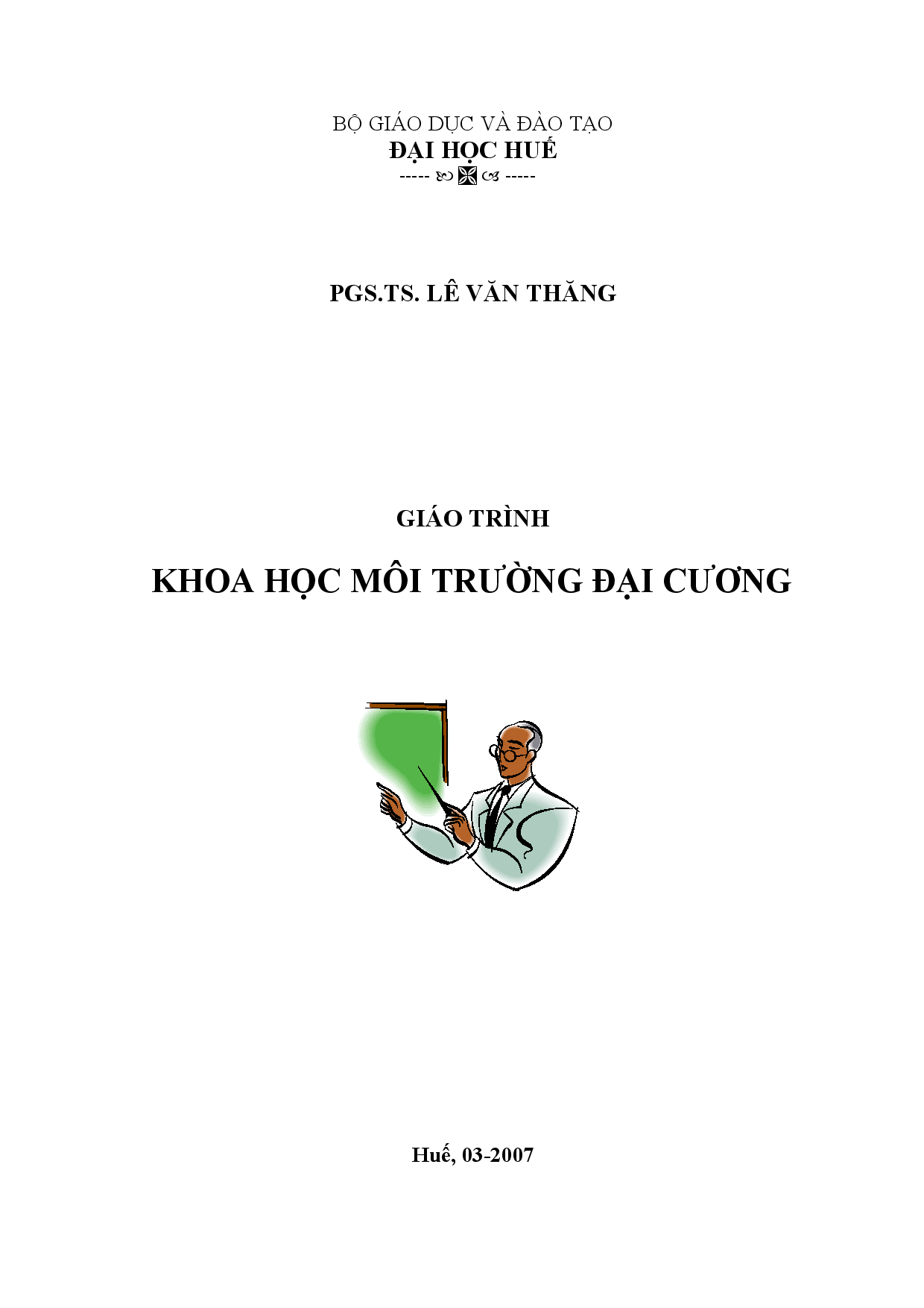 Giáo trình khoa học môi trường đại cương  