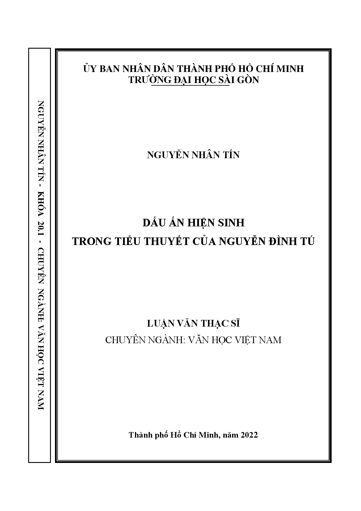 Dấu ấn hiện sinh trong tiểu thuyết của Nguyễn Đình Tú  