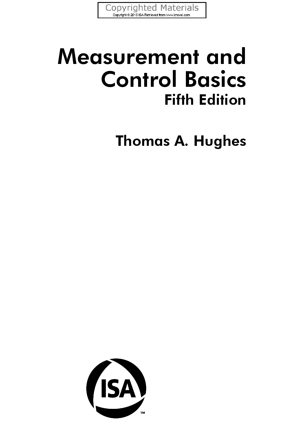 Measurement and control basics  