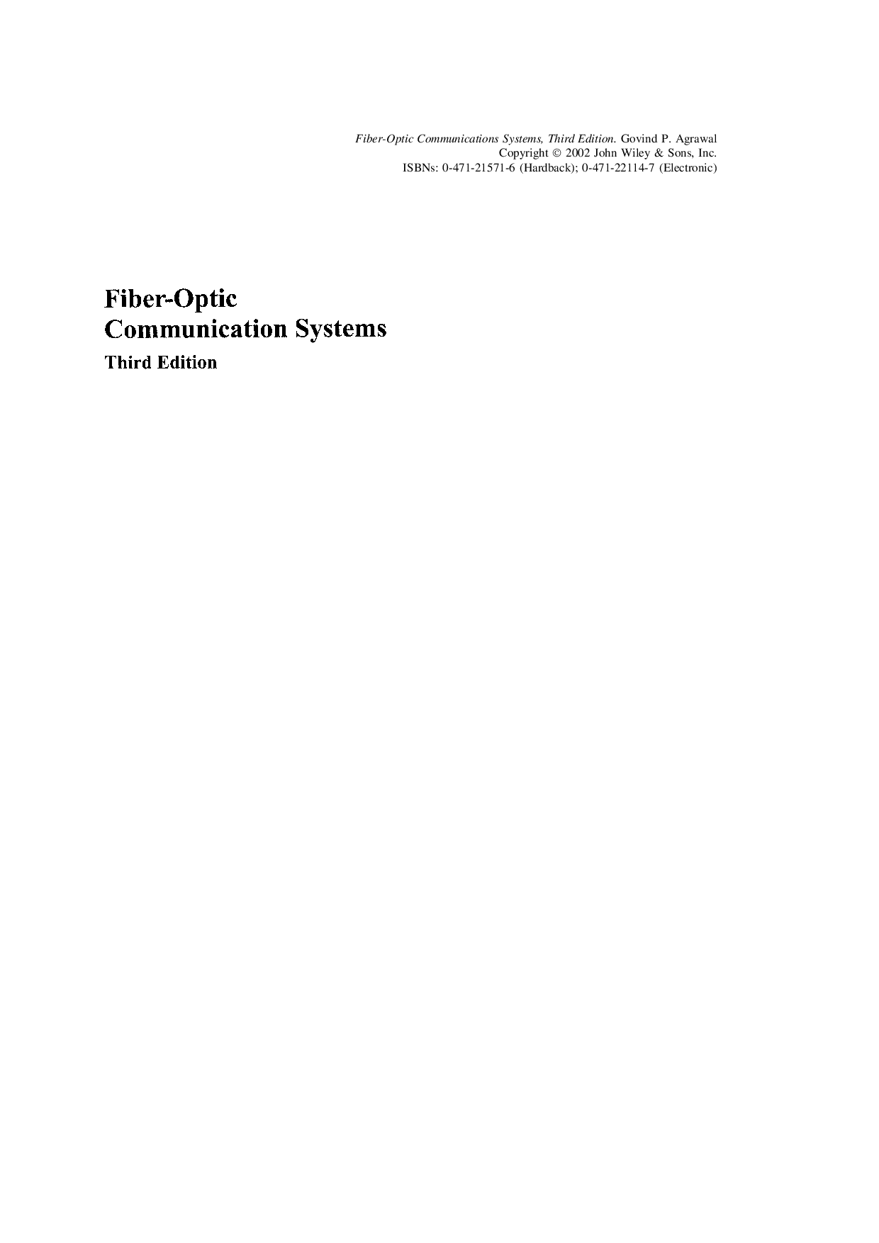 Fiber-optic communication systems  