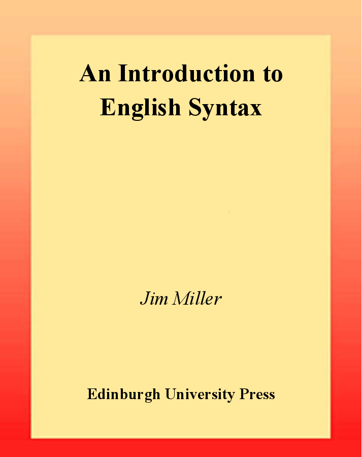 An introduction to English syntax  