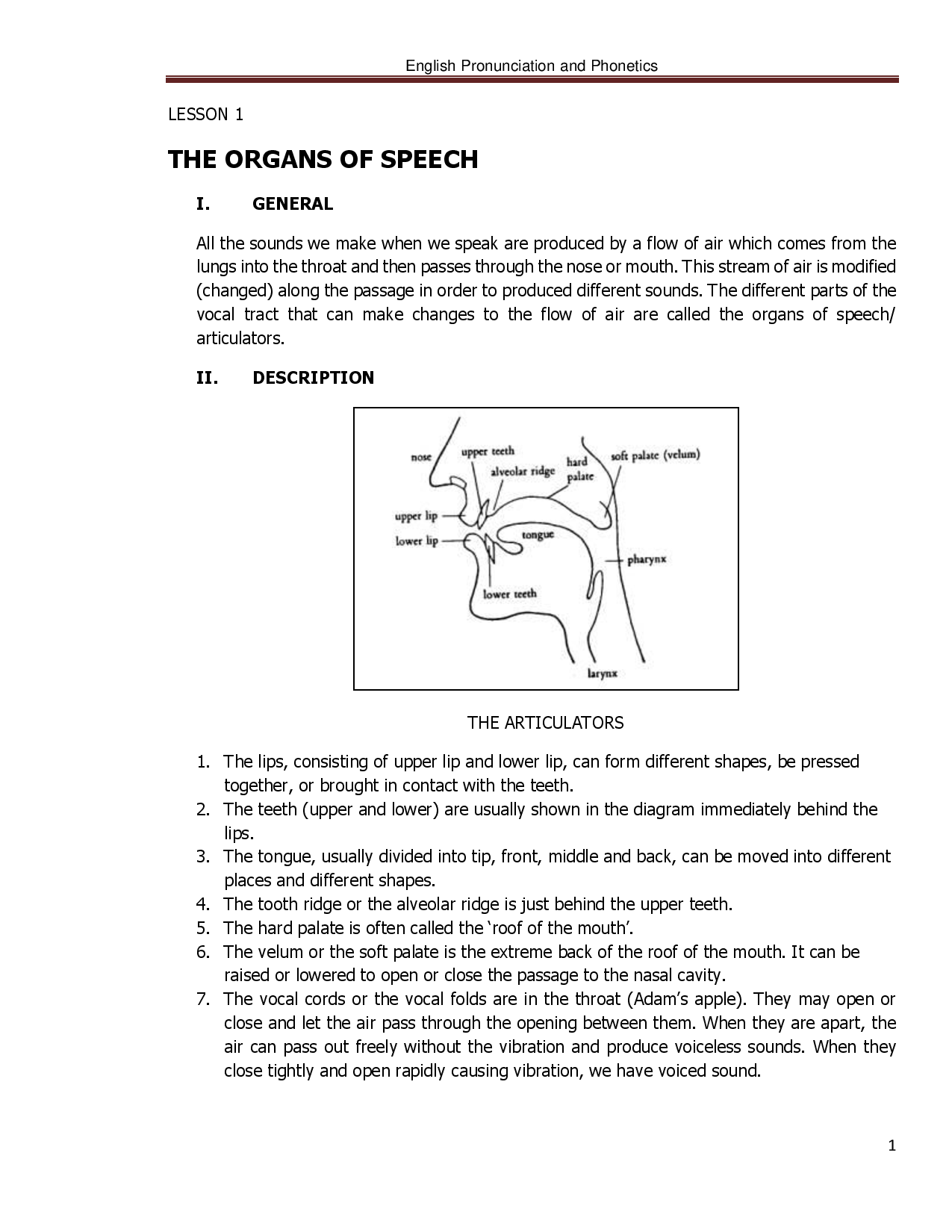 English pronouncation and phonetics  