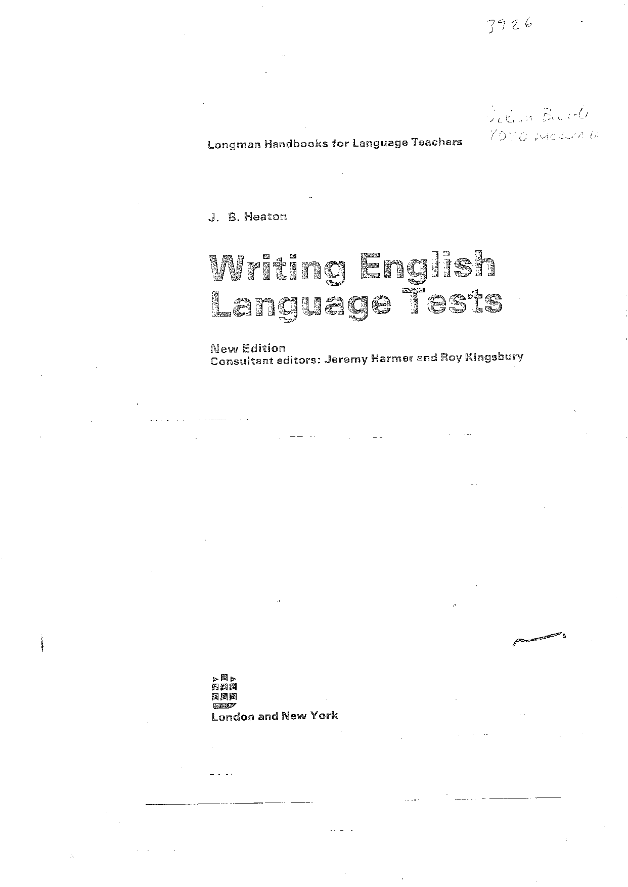 Writing English language tests  