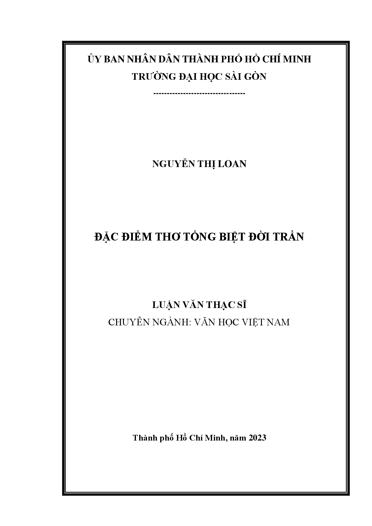 Đặc điểm thơ tống biệt đời Trần  