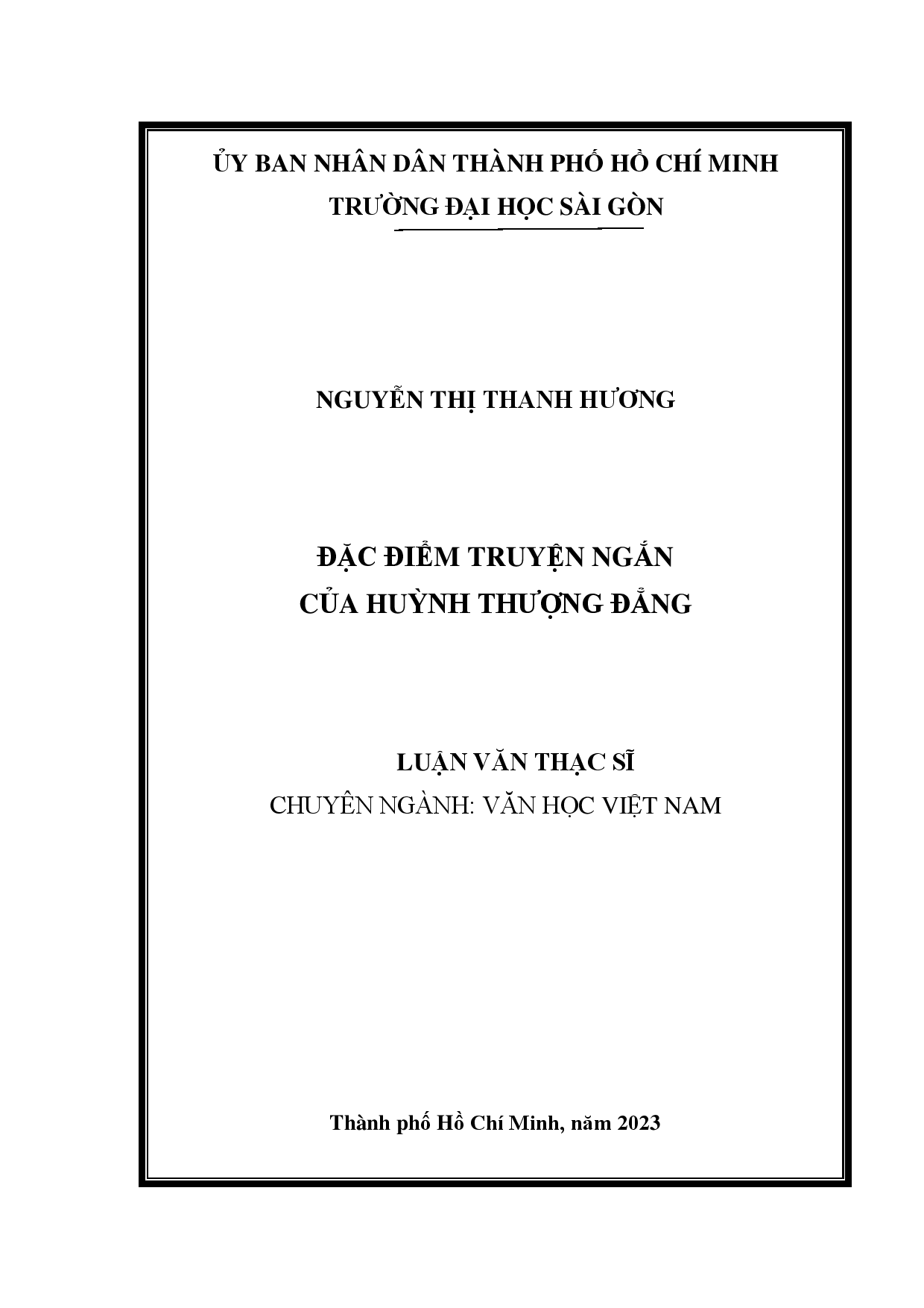 Đặc điểm truyện ngắn của Huỳnh Thượng Đẳng  