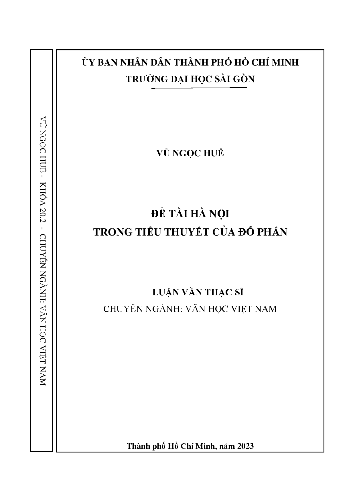 Đề tài Hà Nội trong tiểu thuyết của Đỗ Phấn  