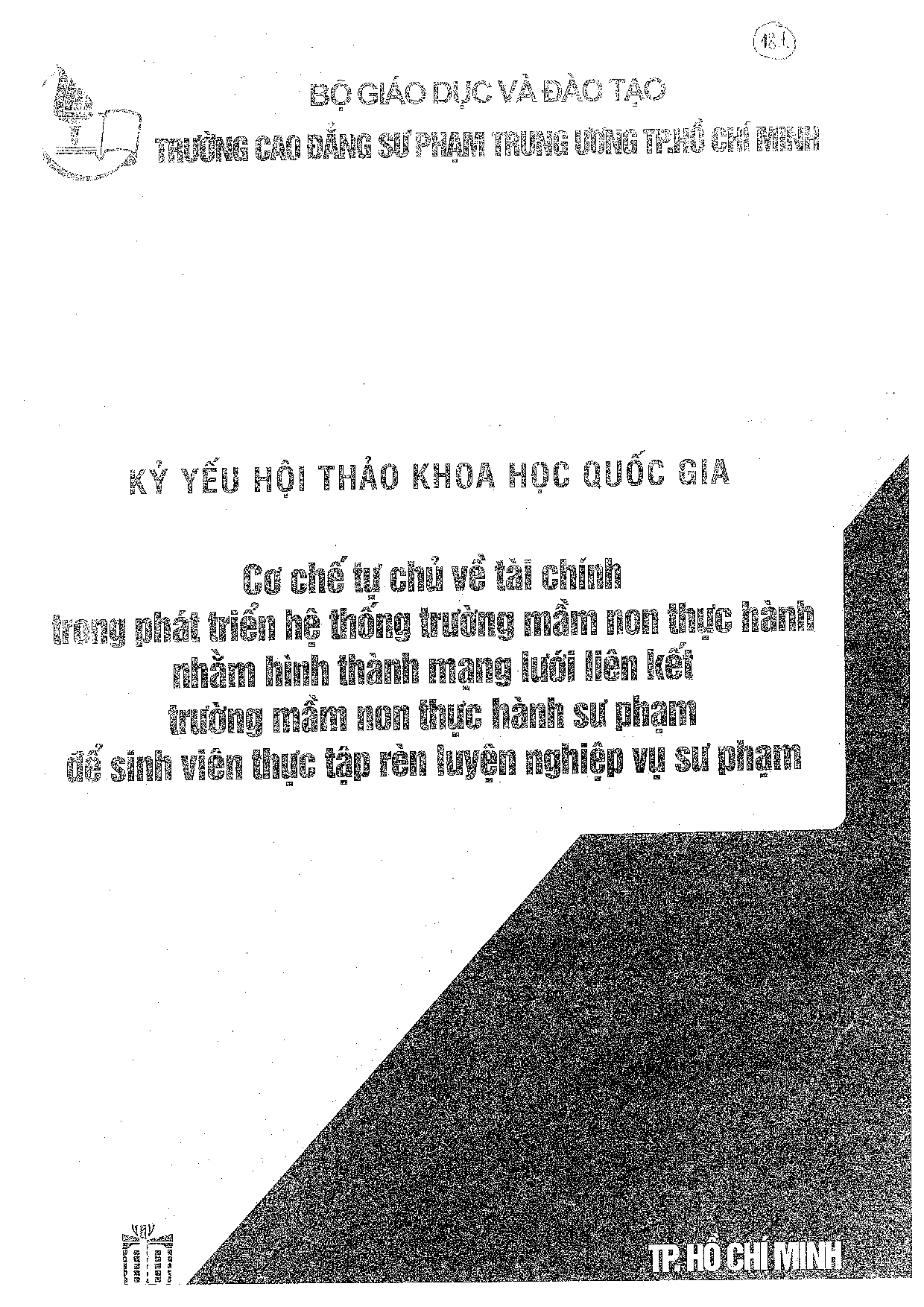 Nâng cao hiệu quả hoạt động thực hành của sinh viên ngành giáo dục mầm non  