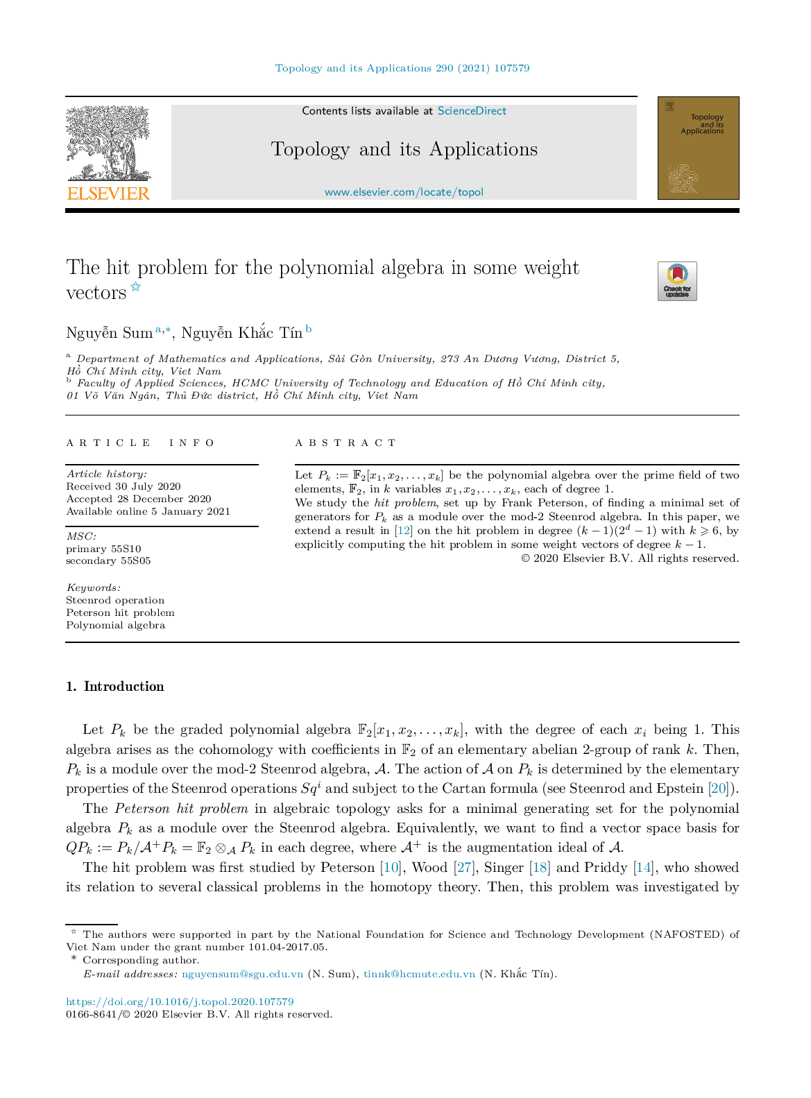 The hit problem for the polynomial algebra in some weight vectors  