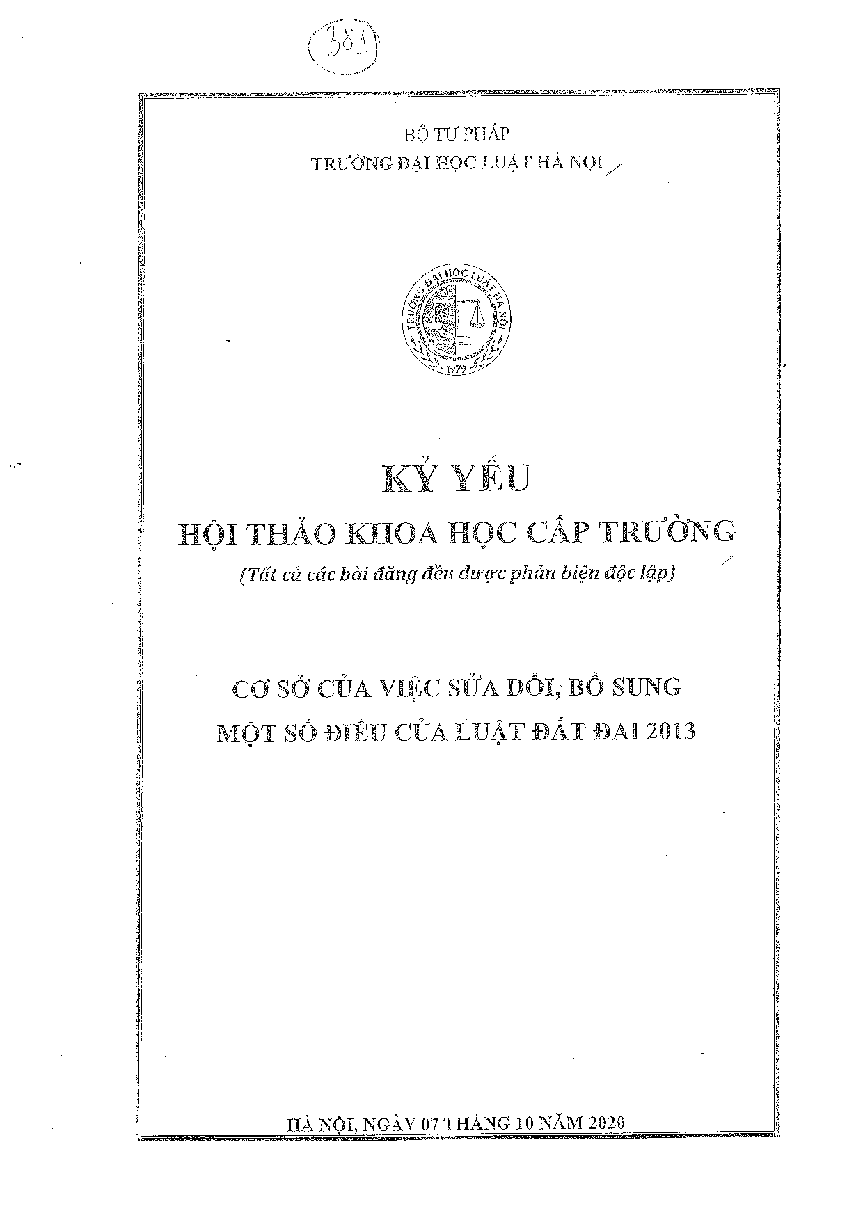 Hoàn thiện quyền chuyển quyền sử dụng đất theo quy định của Luật Đất đai 2013, Bộ luật Dân sự 2015 và các Luật khác có liên quan  