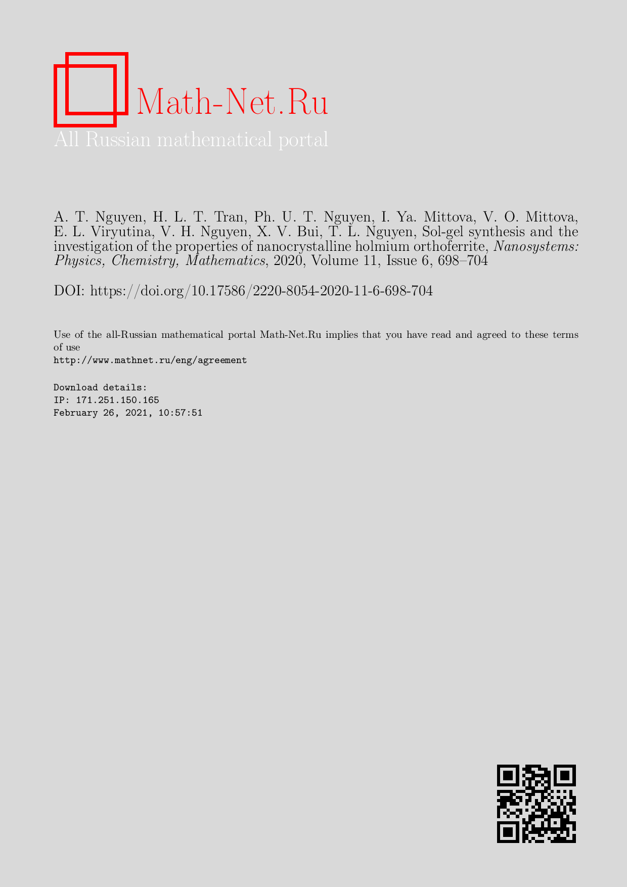 Sol-gel synthesis, crystal structure and magnetic properties of nanocrystalline praseodymium orthoferrite  