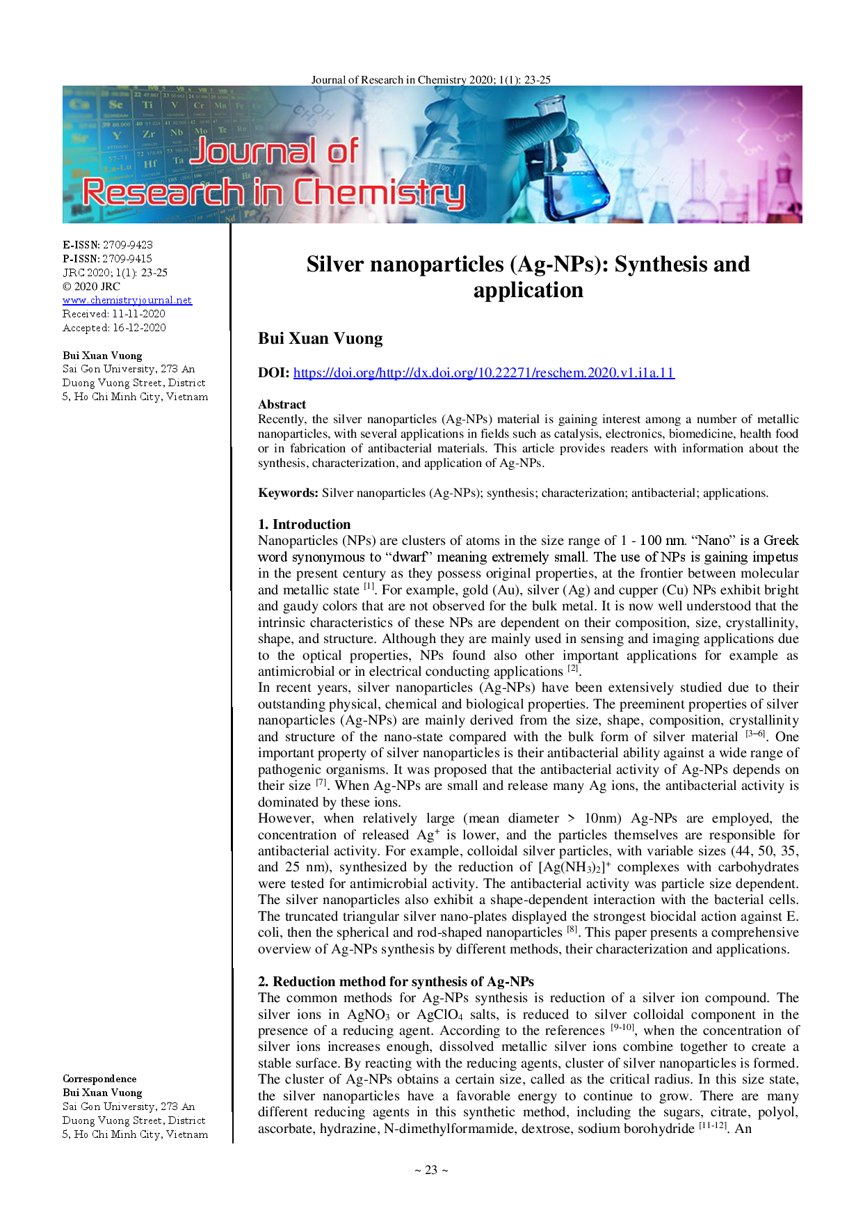 Silver nanoparticles (Ag-NPs)  