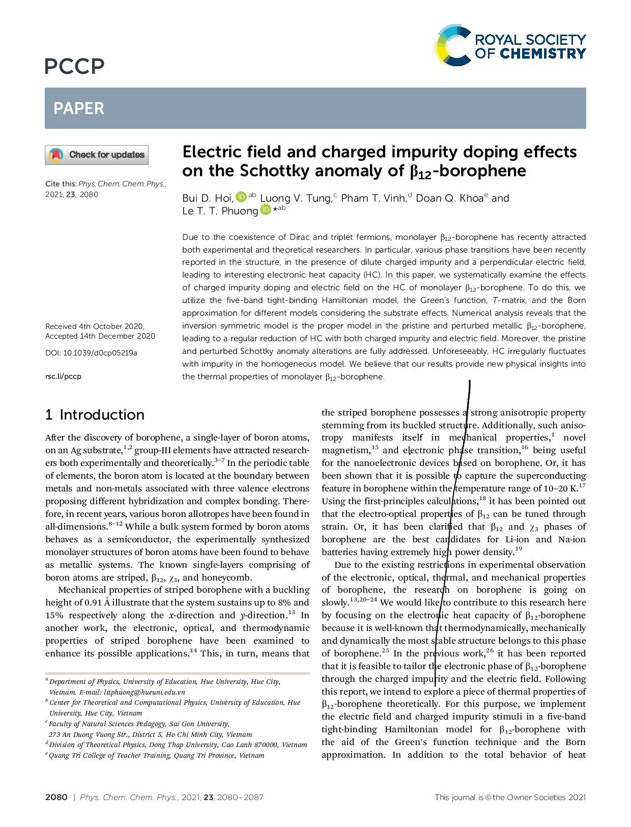 Electric field and charged impurity doping effects on the Schottky anomaly of β12 -borophene  