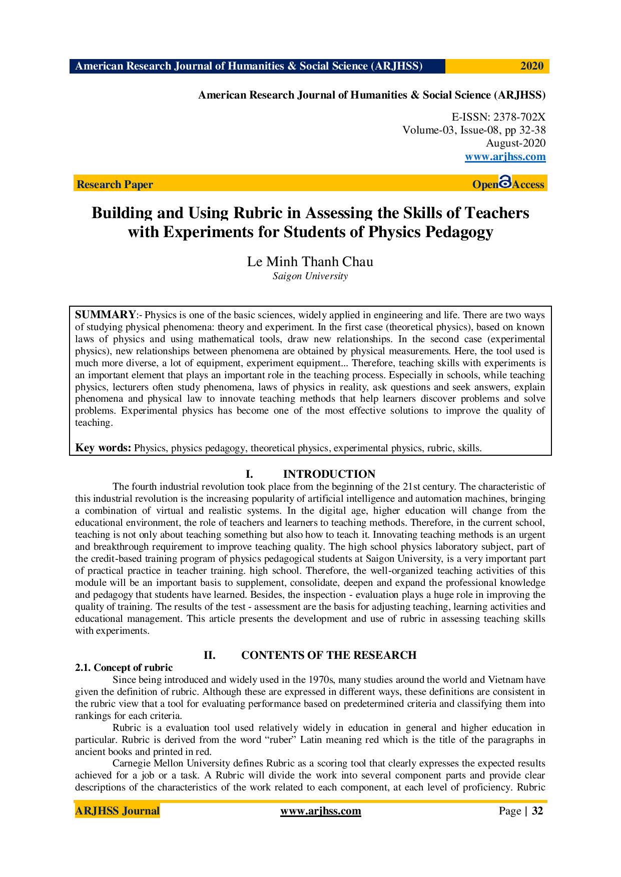 Building and using rubric in assessing the skills of teachers with experiments for studens of physics pedagogy  