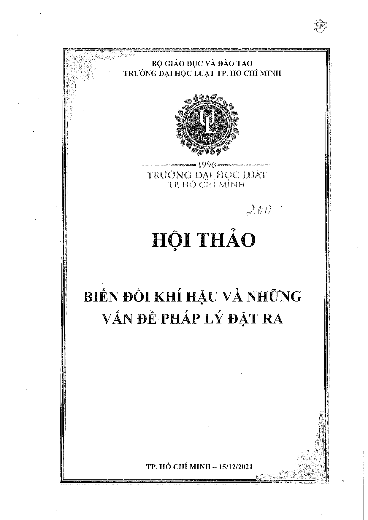 Định hướng hoàn thiện luật biến đổi khí hậu của Việt Nam  