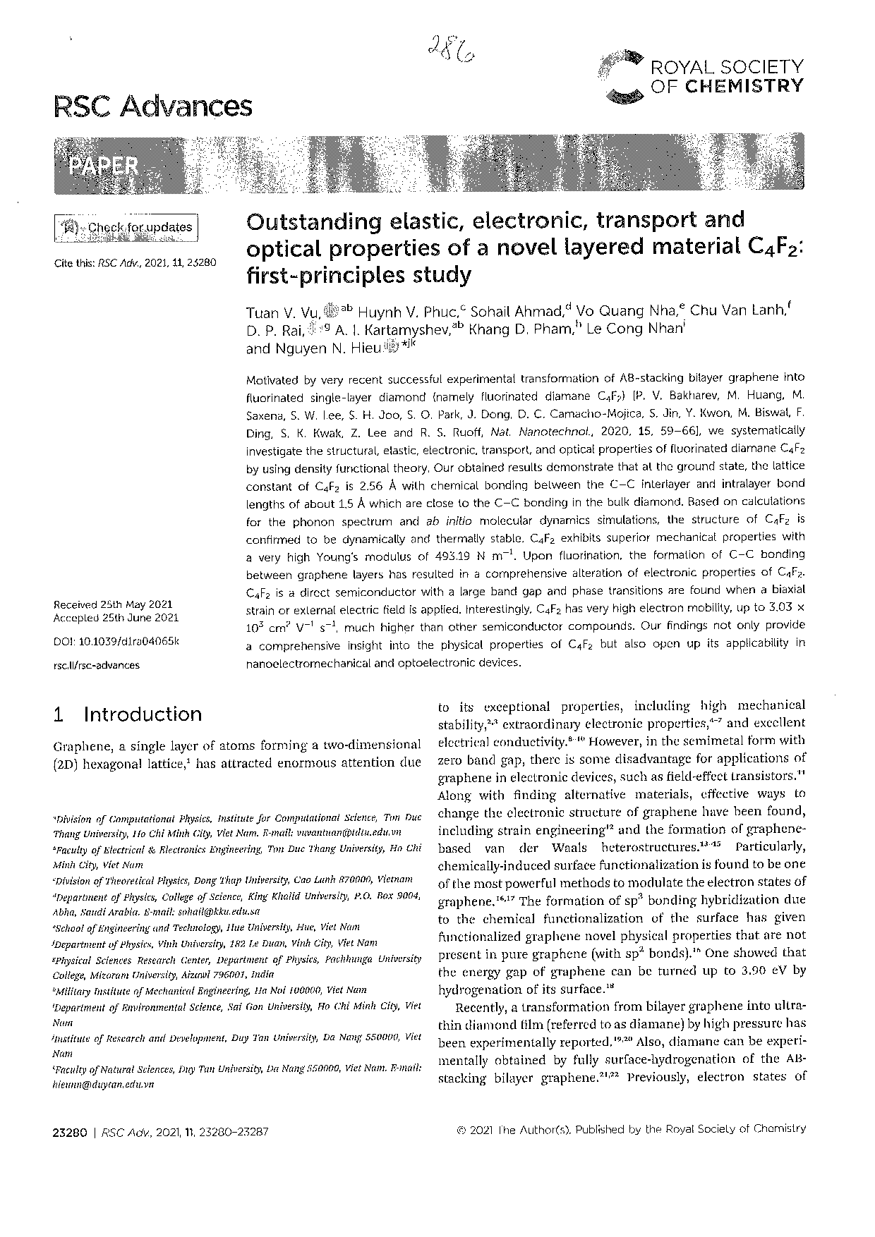 Outstanding elastic, electronic, transport and optical properties of a novel layered material C4F2: first-principles study  