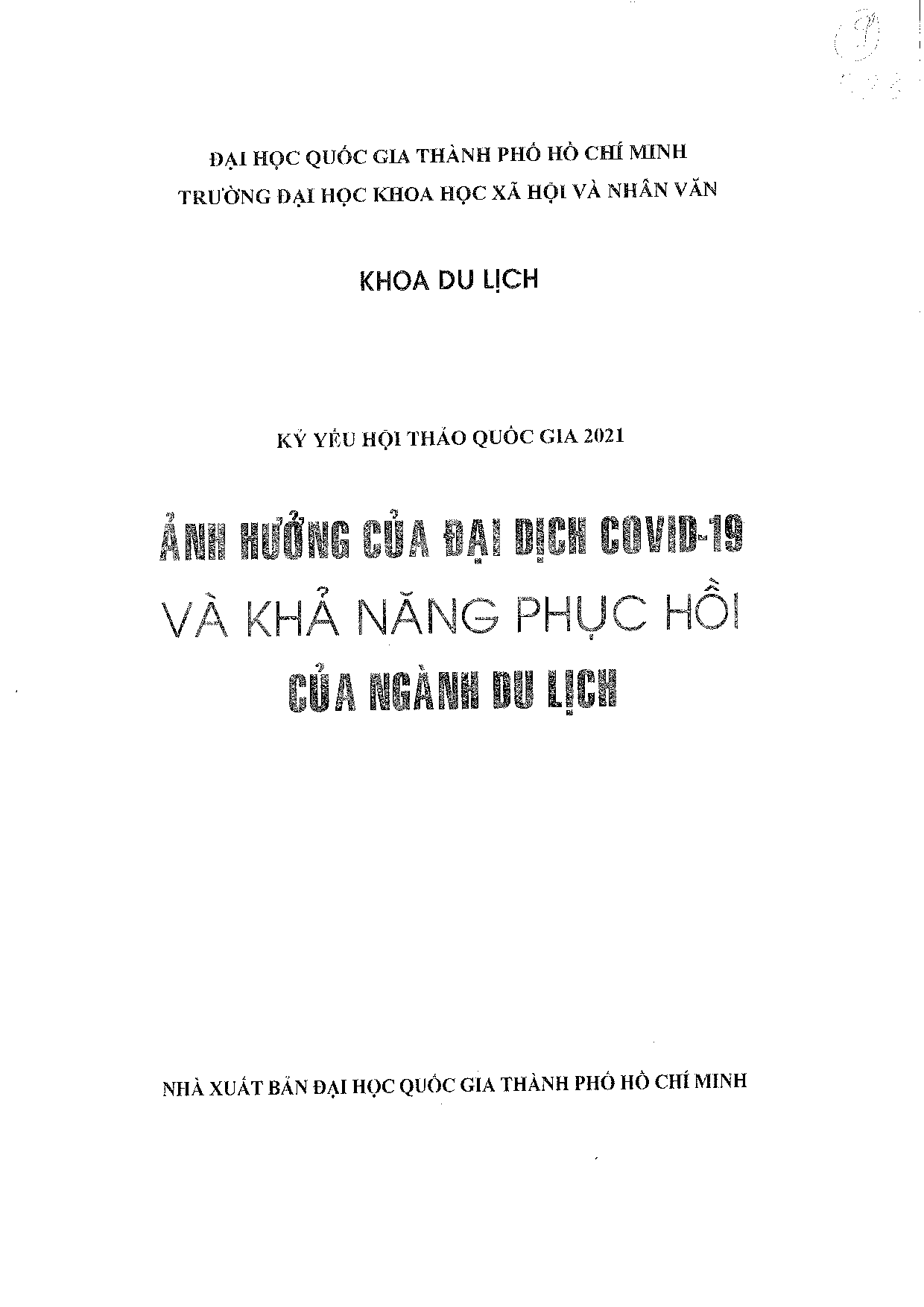 Du lịch di sản văn hóa ở Hội An (Quảng Nam) trước bối cảnh đại dịch Covid: thực trạng và khả năng phục hồi  