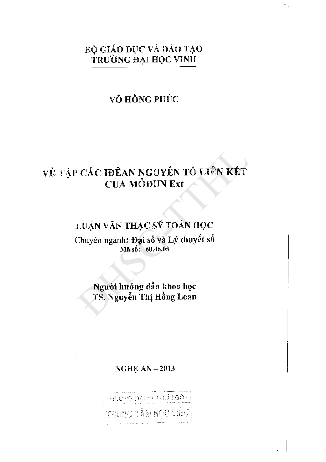 Về tập các Iđêan nguyên tố liên kết của Môđun Ext