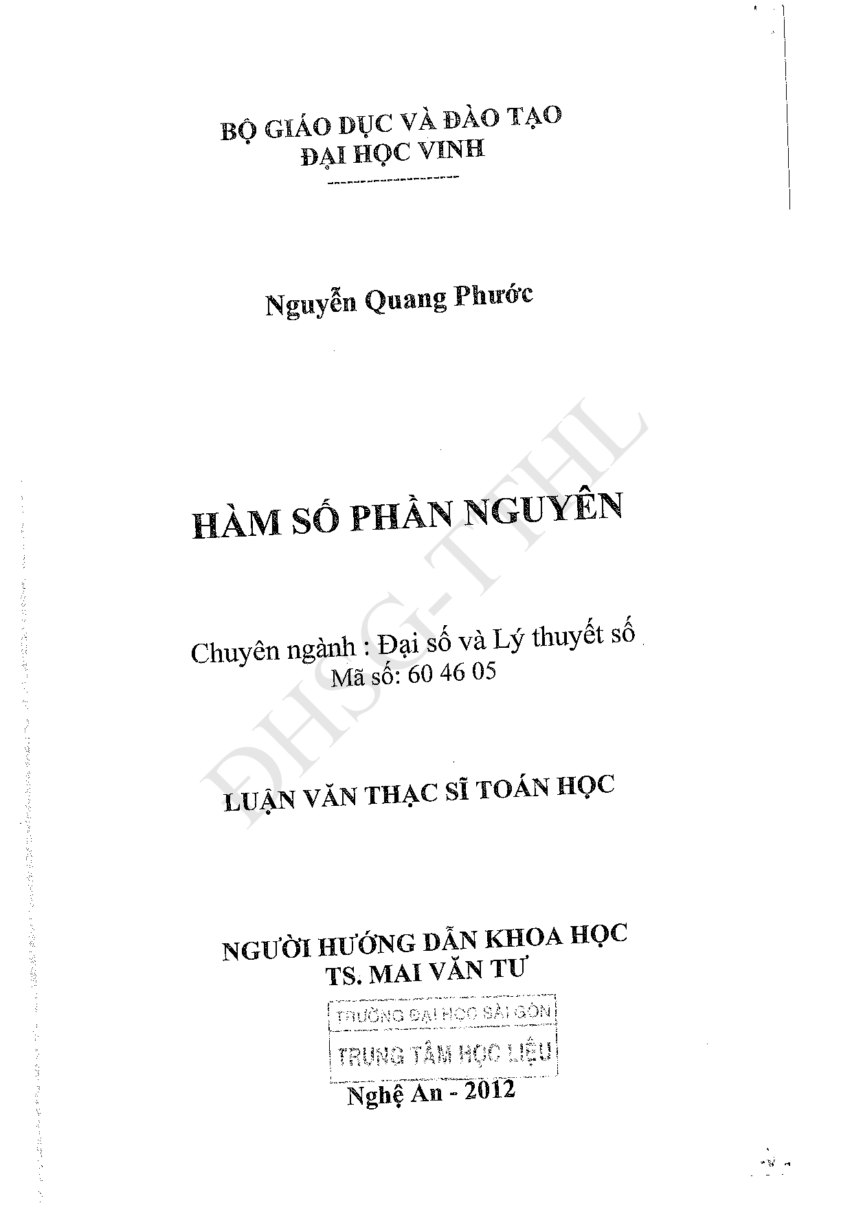 Hàm số phần nguyên