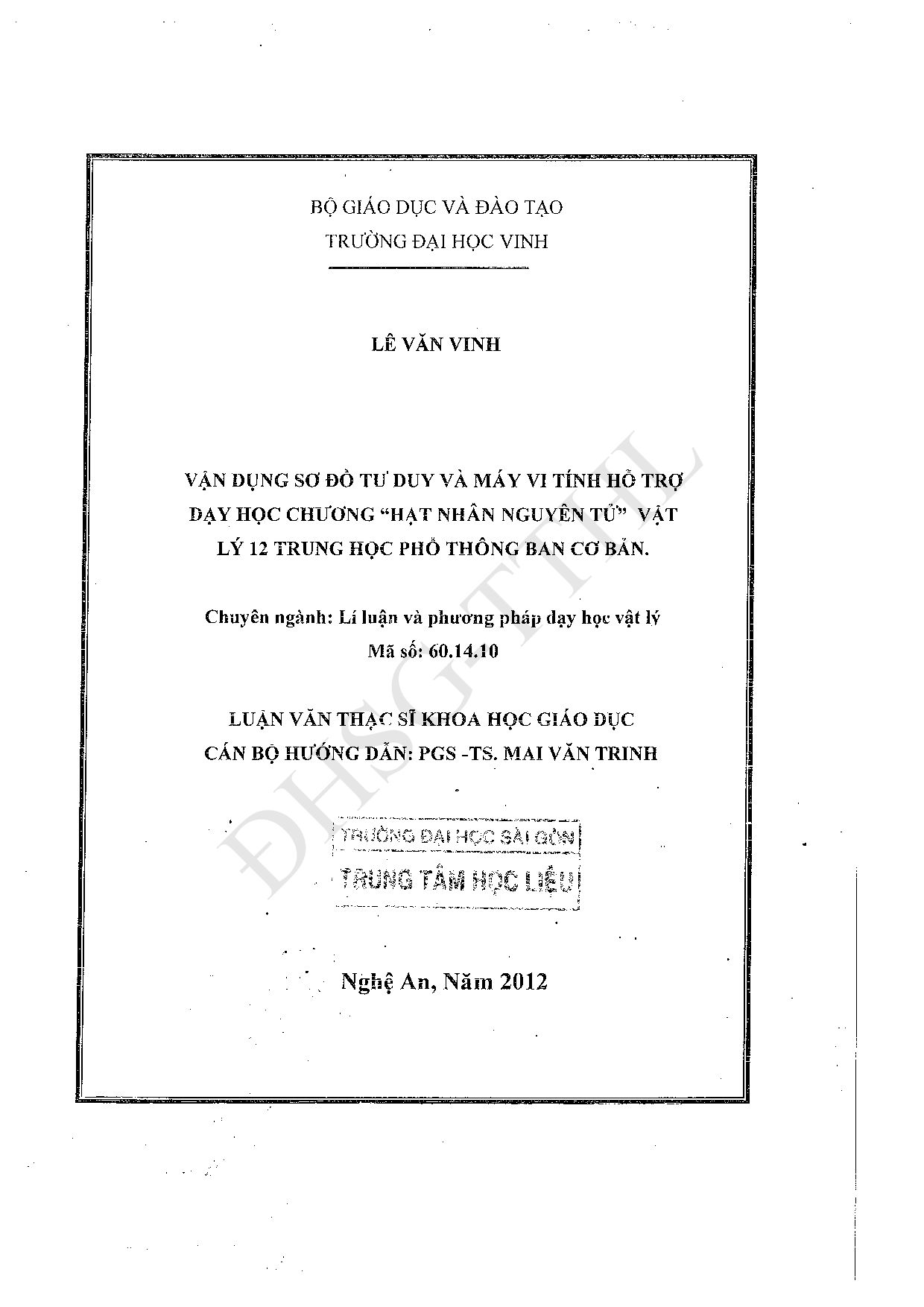 Vận dụng sơ đồ tư duy và máy vi tính hỗ trợ dạy học chương "Hạt nhân nguyên tử" vật lý 12 trung học phổ thông ban cơ bản