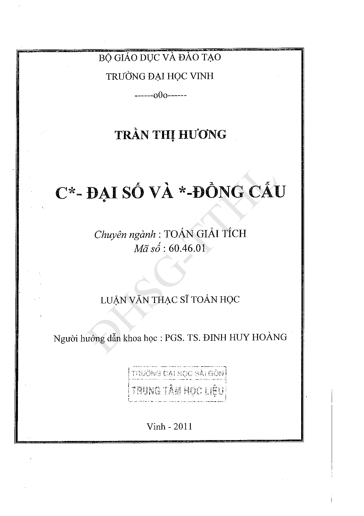 C*-Đại số và *-Đồng Cấu