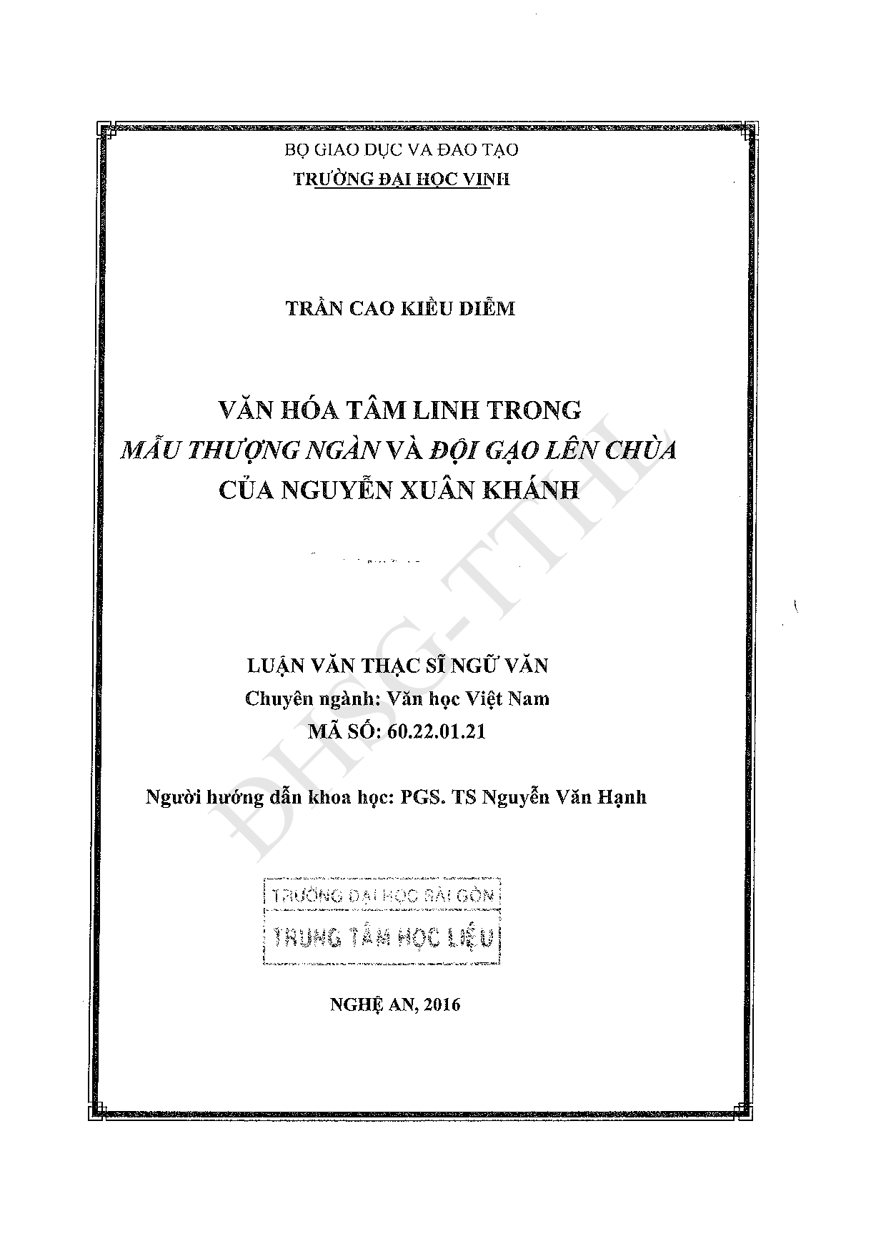 Văn hóa tâm linh trong Mẫu thượng ngàn và Đội gạo lên chùa của Nguyễn Xuân Khánh