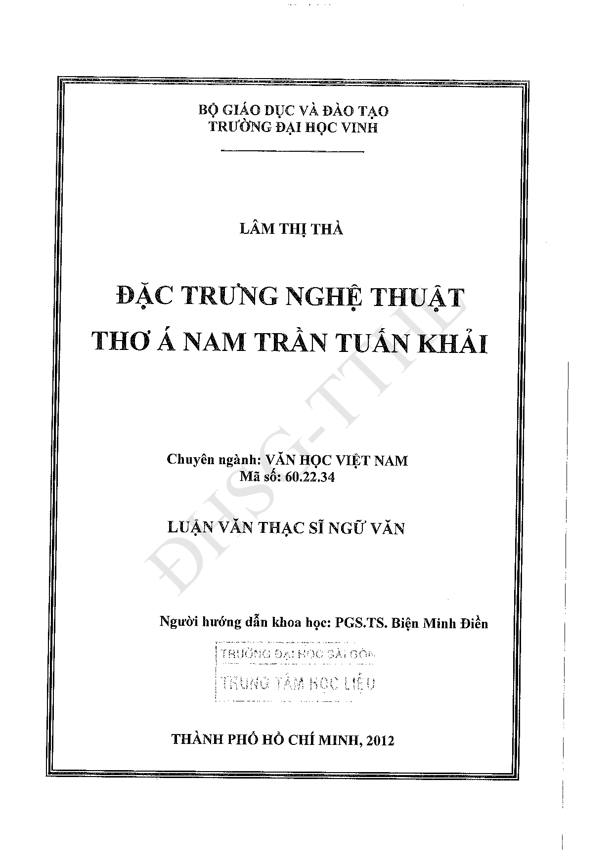 Đặc trưng nghệ thuật thơ Á Nam Trần Tuấn Khải