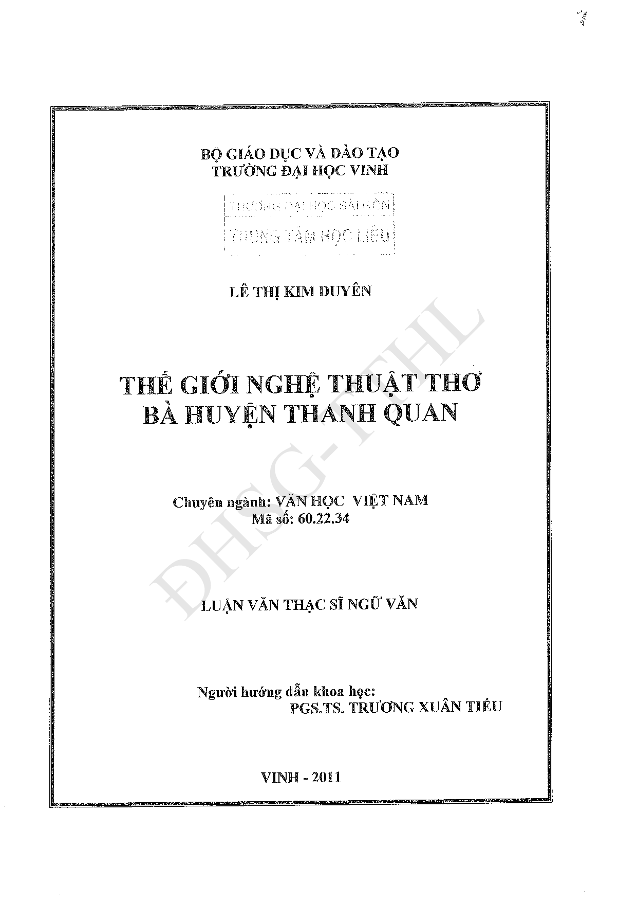 Thế giới nghệ thuật thơ Bà Huyện Thanh Quan