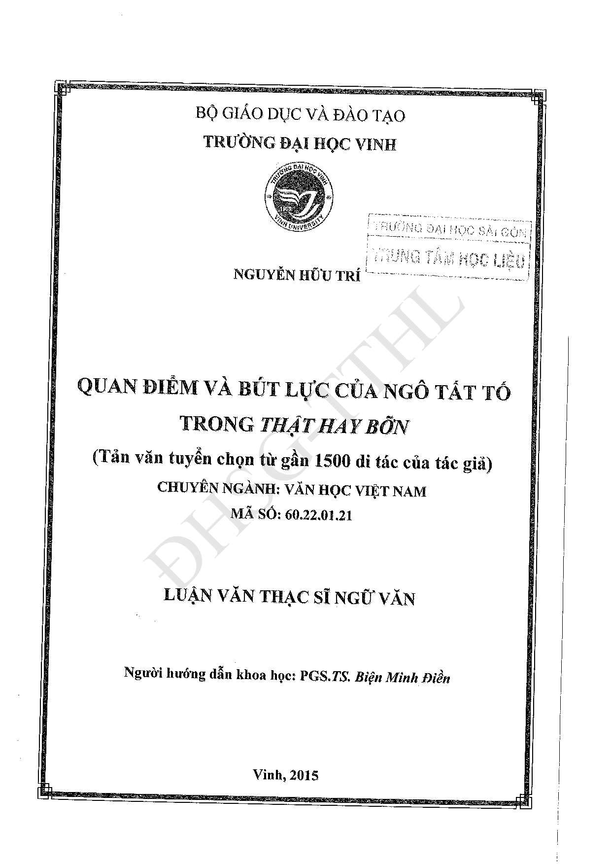 Quan điểm và bút lực của Ngô Tất Tố trong thật hay bỡn (Tản văn tuyển chọn từ gần 1500 di tác của tác giả)