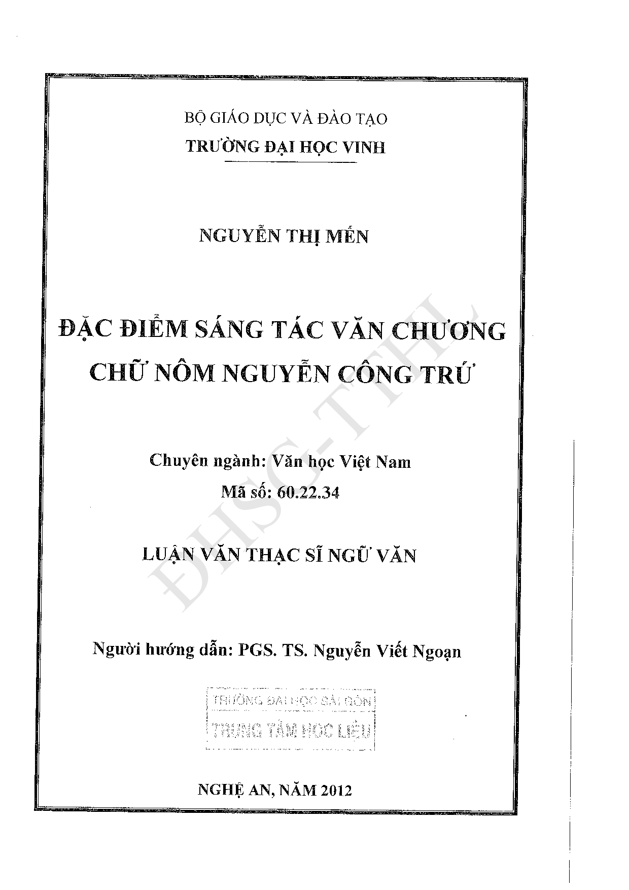 Đặc điểm sáng tác văn chương chữ Nôm Nguyễn Công Trứ