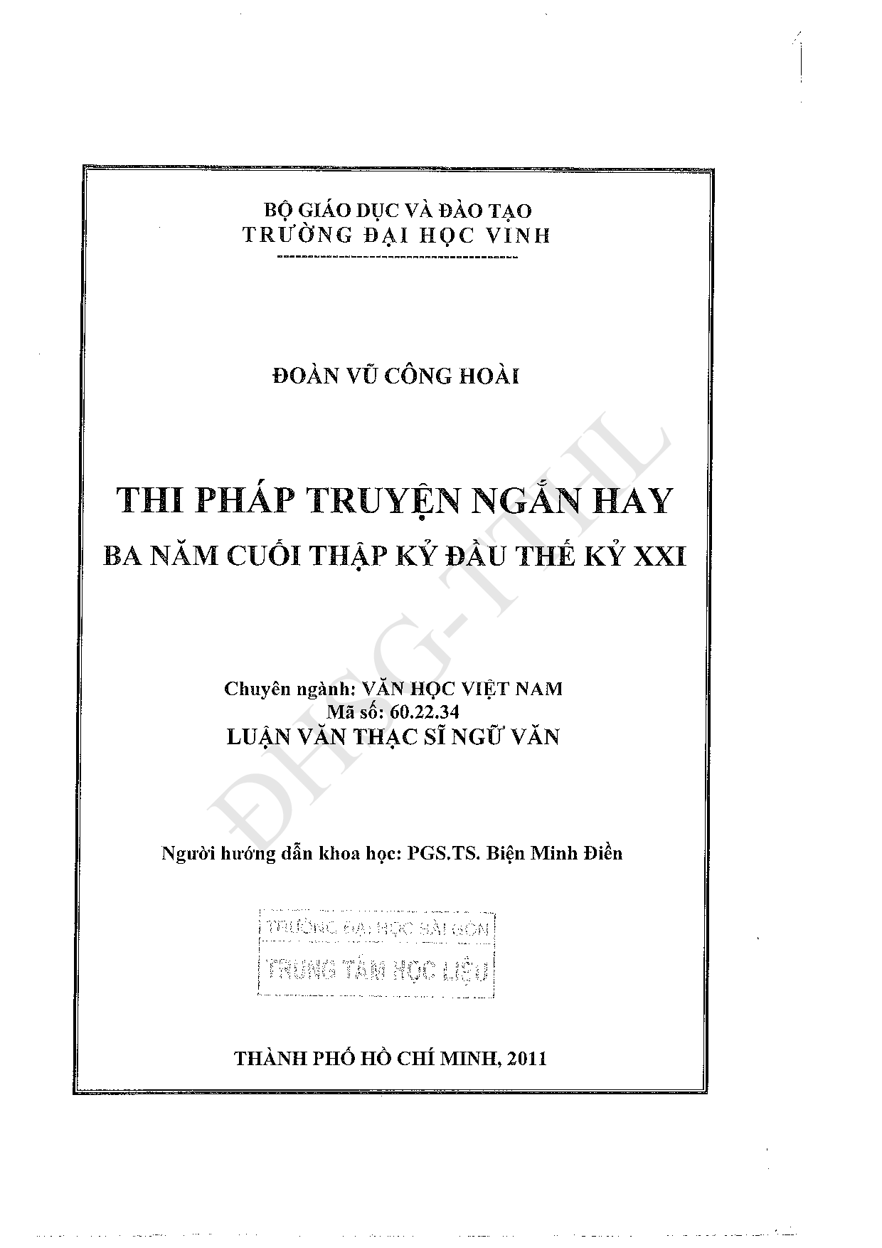 Thi pháp truyện ngắn hay ba năm cuối thập kỷ đầu thế kỷ XXI