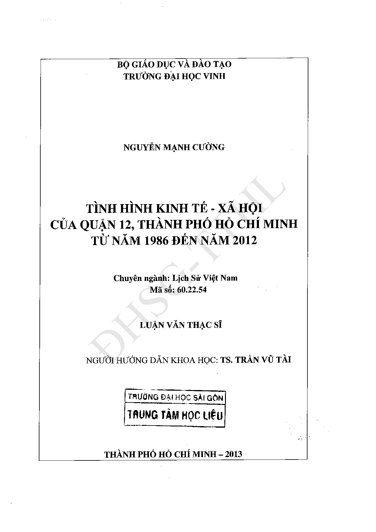 Tình hình kinh tế - xã hội của quận 12, Thành phố Hồ Chí Minh từ năm 1986 đến năm 2012