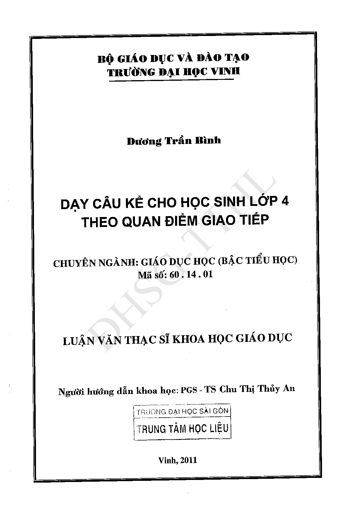 Dạy câu kể cho học sinh lớp 4 theo quan điểm giao tiếp