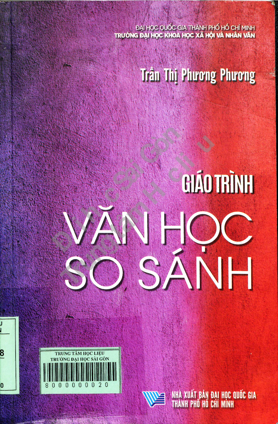 10Giáo trình văn học so sánh / Trần Thị Phương Phương