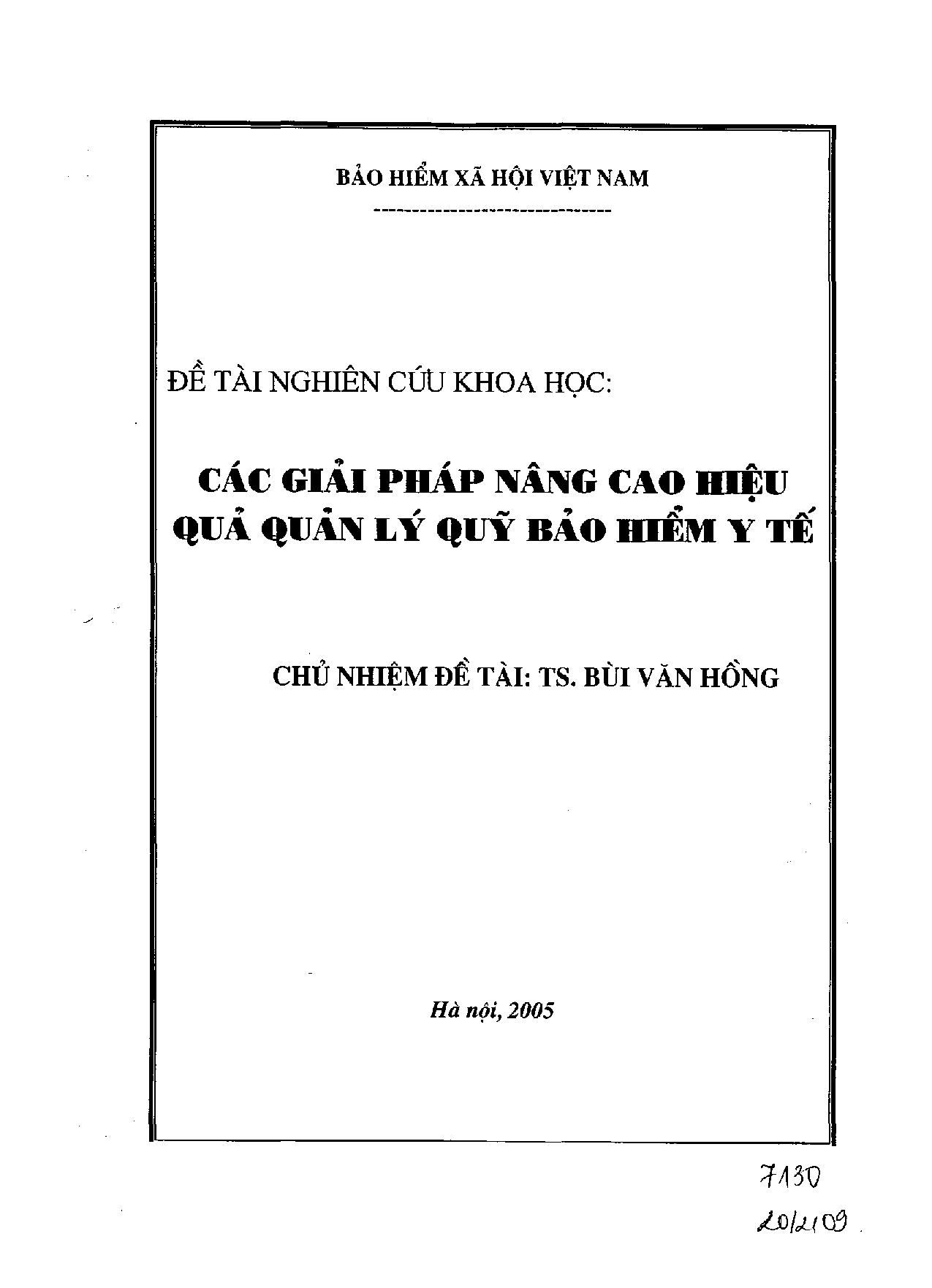 Các giải pháp nâng cao hiệu quả quản lý quỹ bảo hiểm y tế  