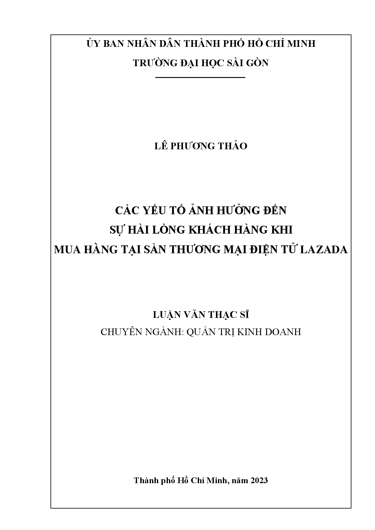 Các yếu tố ảnh hưởng đến sự hài lòng khách hàng khi mua hàng tại sàn thương mại điện tử Lazada