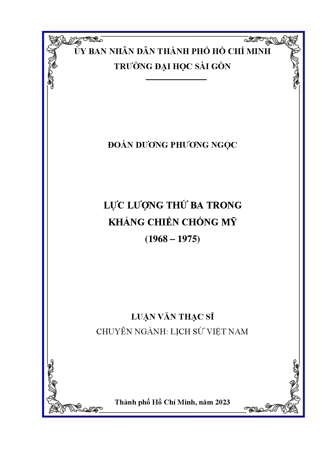 Lực lượng thứ ba trong kháng chiến chống Mỹ (1968 - 1975)