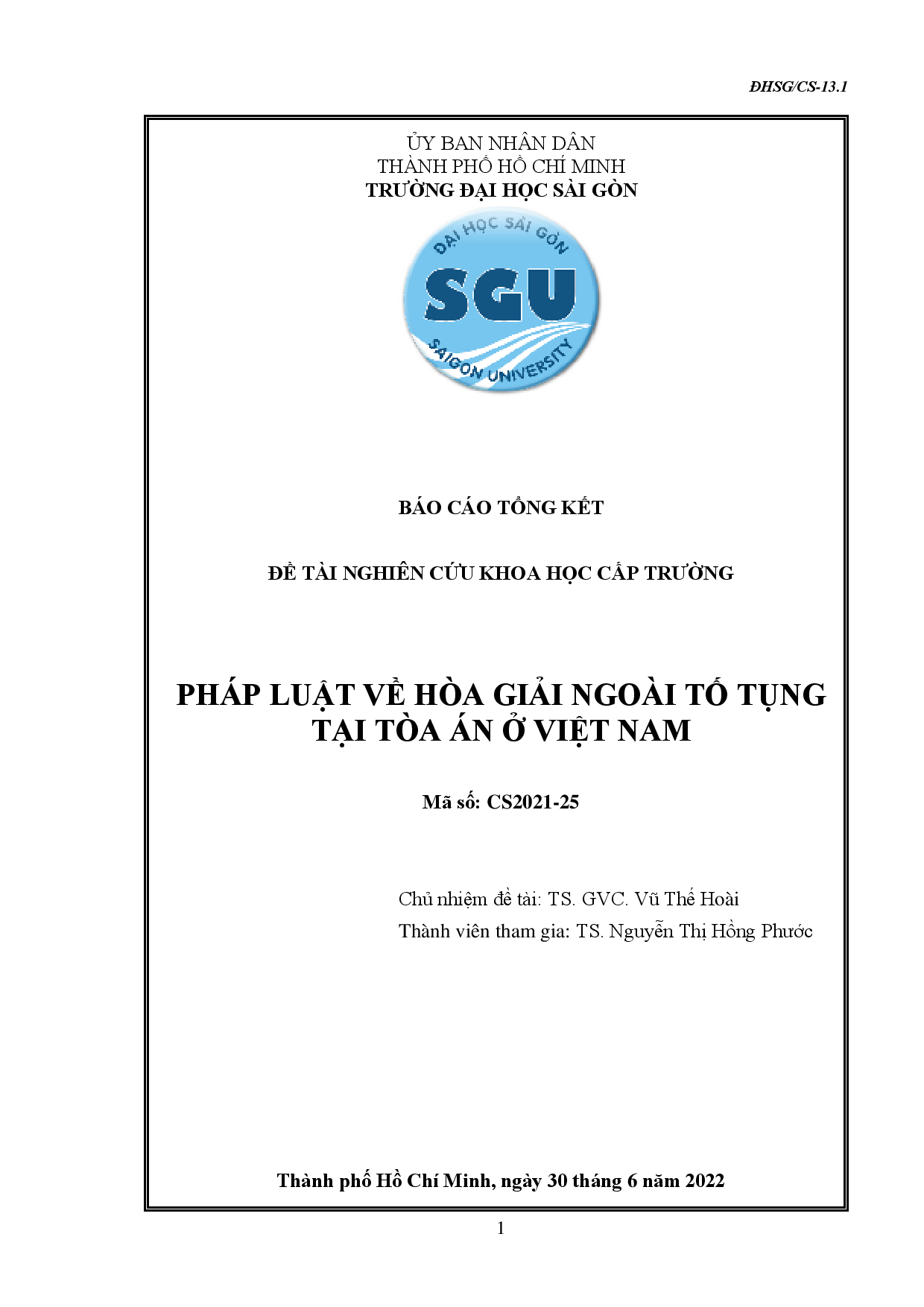 Pháp luật về hòa giải ngoài tố tụng tại tòa án ở Việt Nam