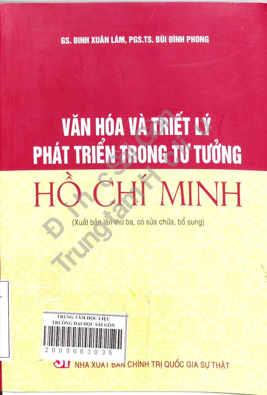 Văn hóa và triết lý phát triển trong tư tưởng Hồ Chí Minh