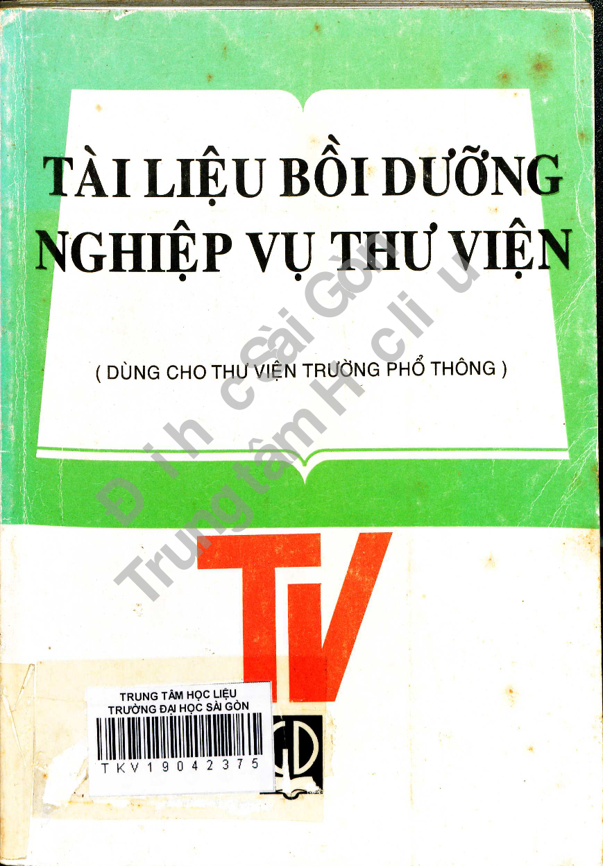 Tài liệu bồi dưỡng nghiệp vụ thư viện