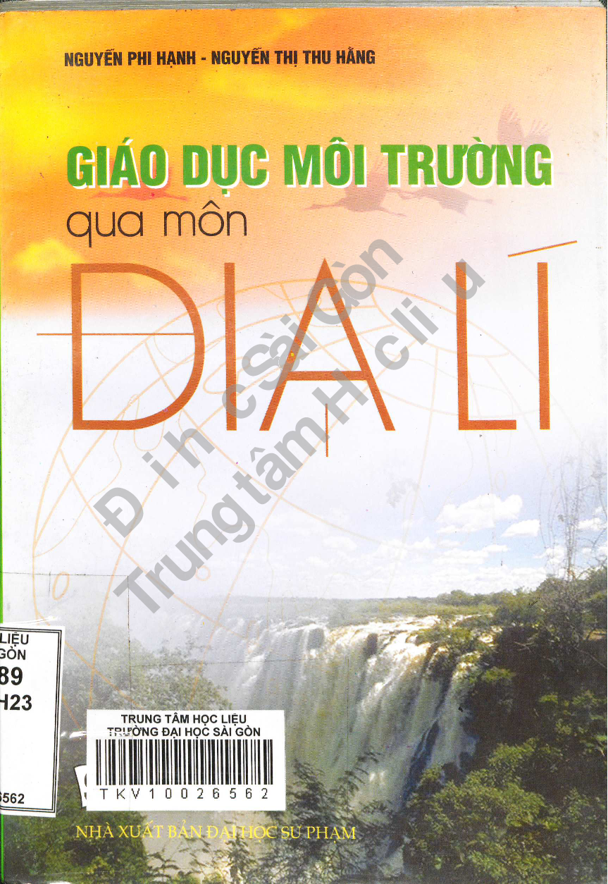 Giáo dục môi trường qua môn địa lí