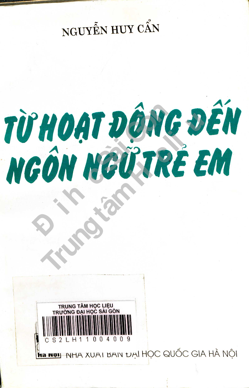 Từ hoạt động đến ngôn ngữ trẻ em