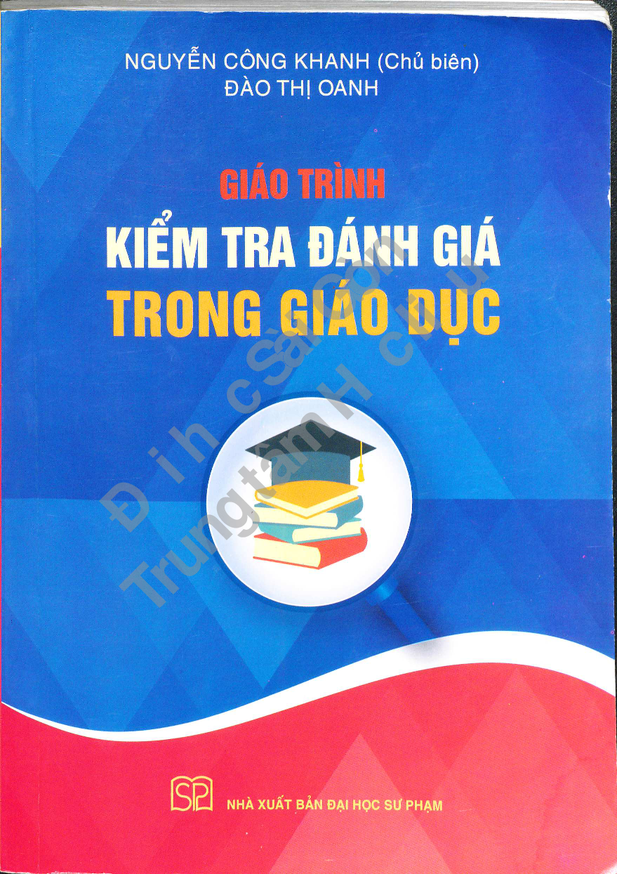 Giáo trình kiểm tra đánh giá trong giáo dục